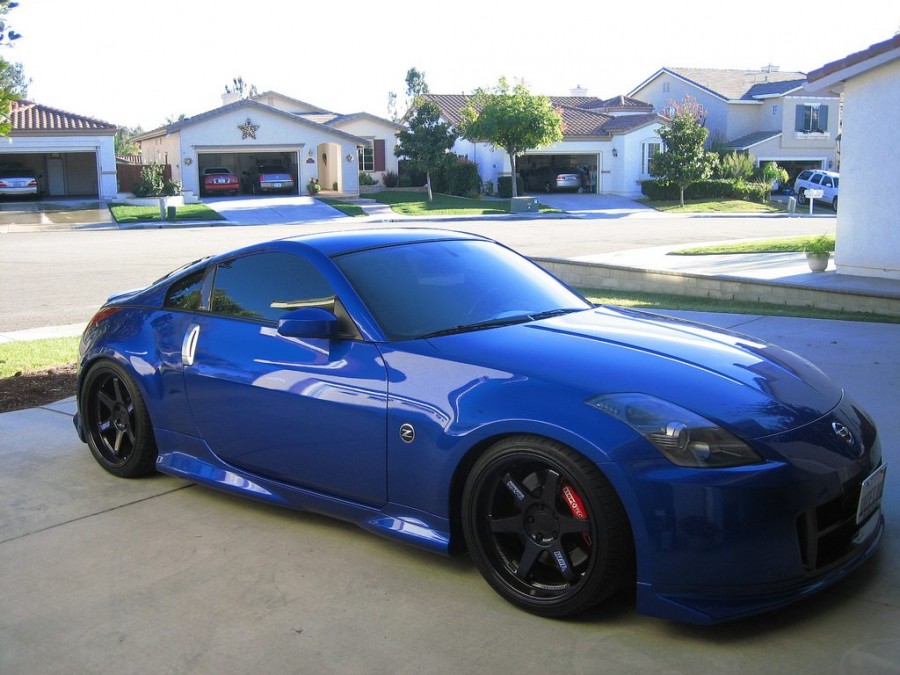 Nissan 350Z Räder Rays Volk Racing TE37 R19 9.5J ET12 265/30 10.5J 285/30