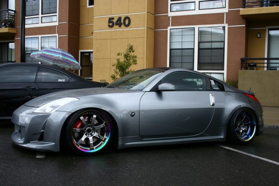 Nissan 350Z Räder Rays Gram Light 57S Pro R19 9.5J ET10 235/35 10J ET-15