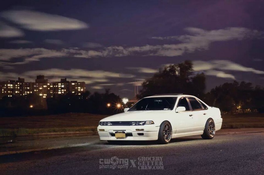 Nissan Cefiro Räder Enkei RPF1 R17 9.5J ET18 215/45 10J 255/45