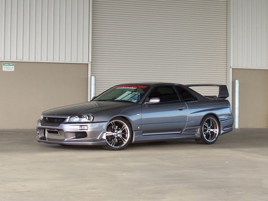 Nissan Skyline R34 rines Konig Wheels Unknown 19″ 8J ET40 235/35 9.5J 275/30 coupe 