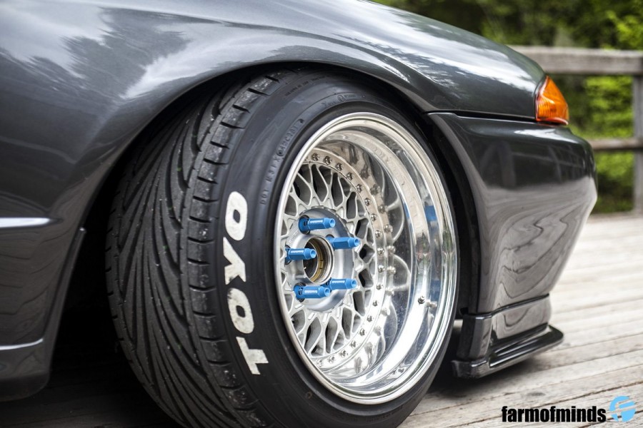 Nissan Skyline R32 rines BBS RS 16″ 12J ET8 245/45 ET-5 GTR 
