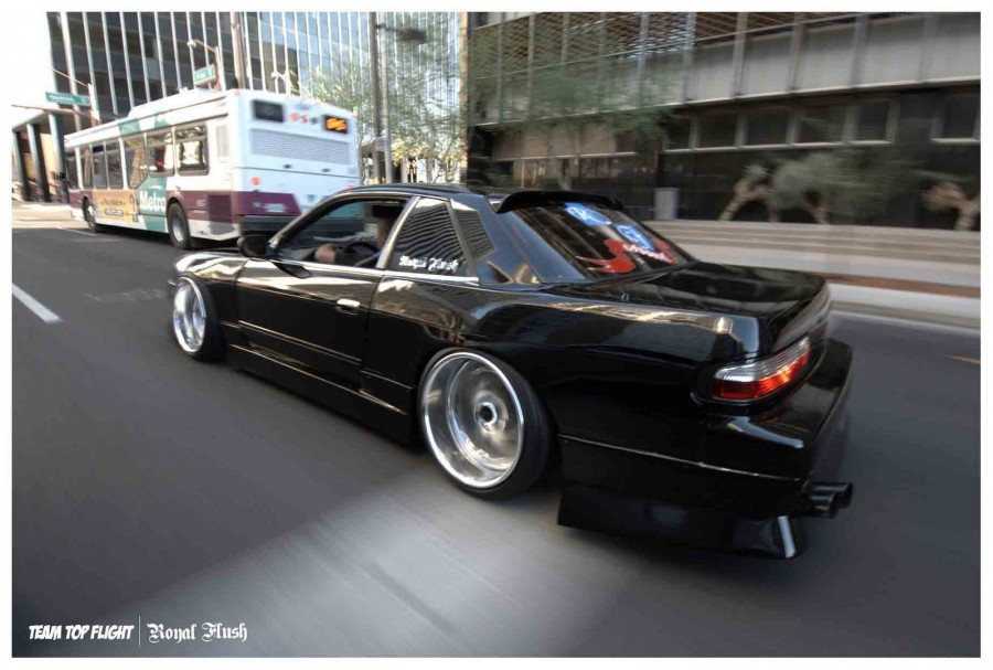 Nissan Silvia S13 rines SSR Vienna Courage 18″ 10J ET-34 215/35 225/40