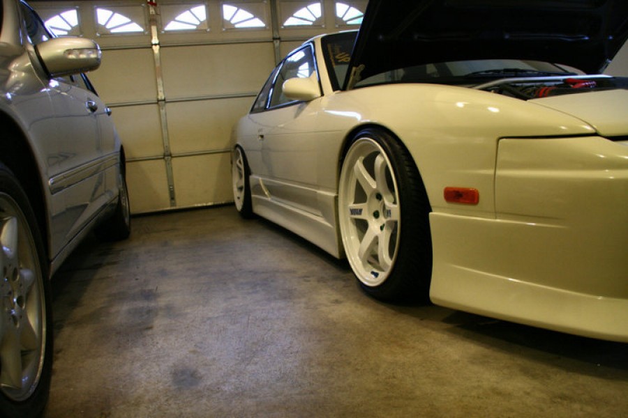 Nissan Silvia S13 rines Rays Volk Racing TE37 18″ 9.5J ET12 225/35 10.5J ET15 245/35