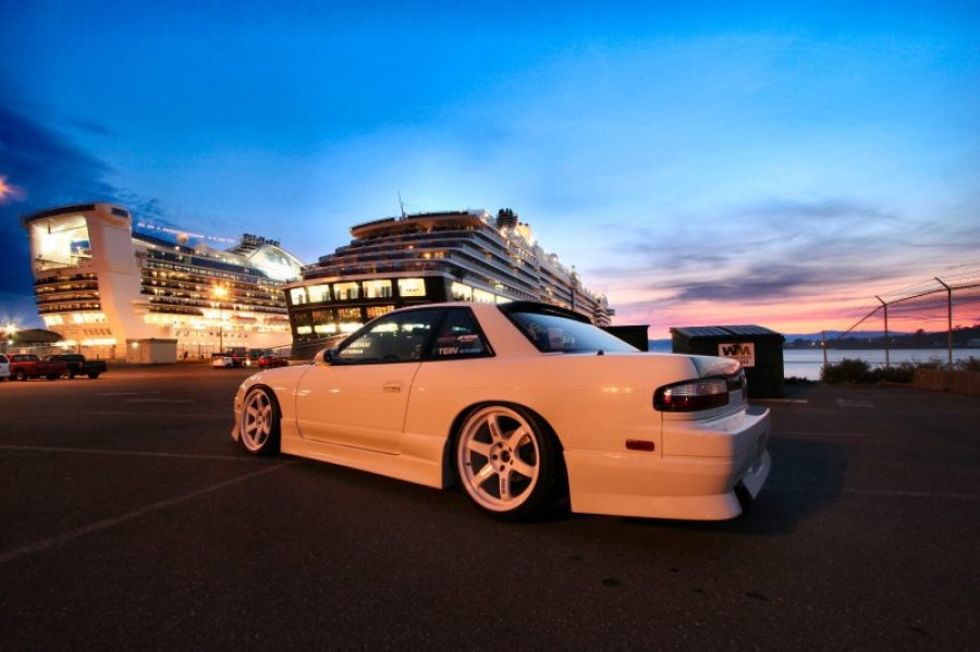 Nissan 180SX/200SX/240SX S13 rines Rays Volk Racing TE37 18″ 9.5J ET12 225/35