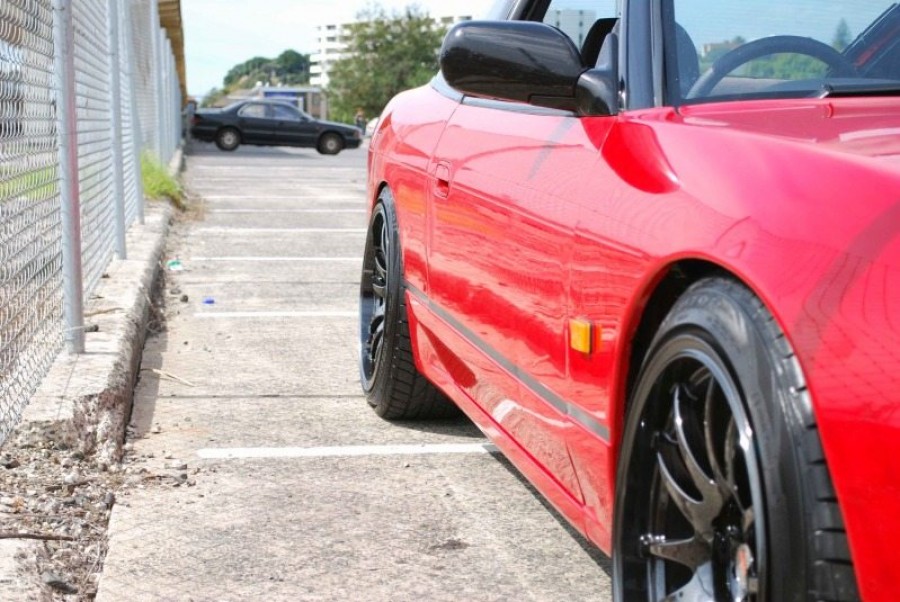 Nissan 180SX/200SX/240SX rines .COM Racing Chrome 17″ 9J ET15 215/45