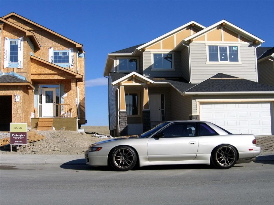 Nissan Silvia S13 rines Work Emotion CR KAI 17″ 9J ET17 225/45 18″ 9.5J ET12 235/40