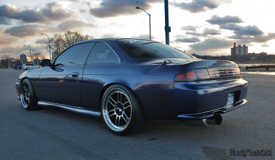 Nissan Silvia S14 rines Enkei RPF1 18″ 9.5J ET15 225/35 10.5J 255/40