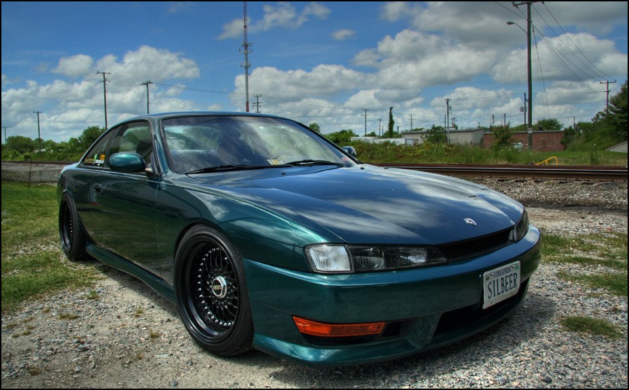 Nissan Silvia S14 rines BBS RS 17″ 10J ET7 245/40 11J ET12 255/40