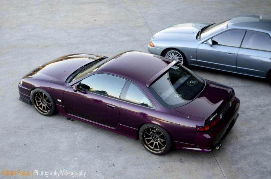 Nissan Silvia S14 rines Rays Volk Racing CE28N 18″ 9.5J ET15 225/40 10.5J ET18 235/40