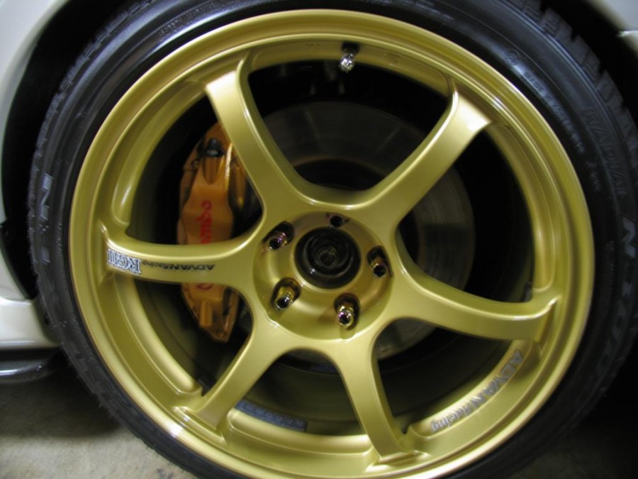 Subaru Impreza GD, GG rines Advan Yokohama RG II 18″ 10J ET35 265/35 RS WRX STI 