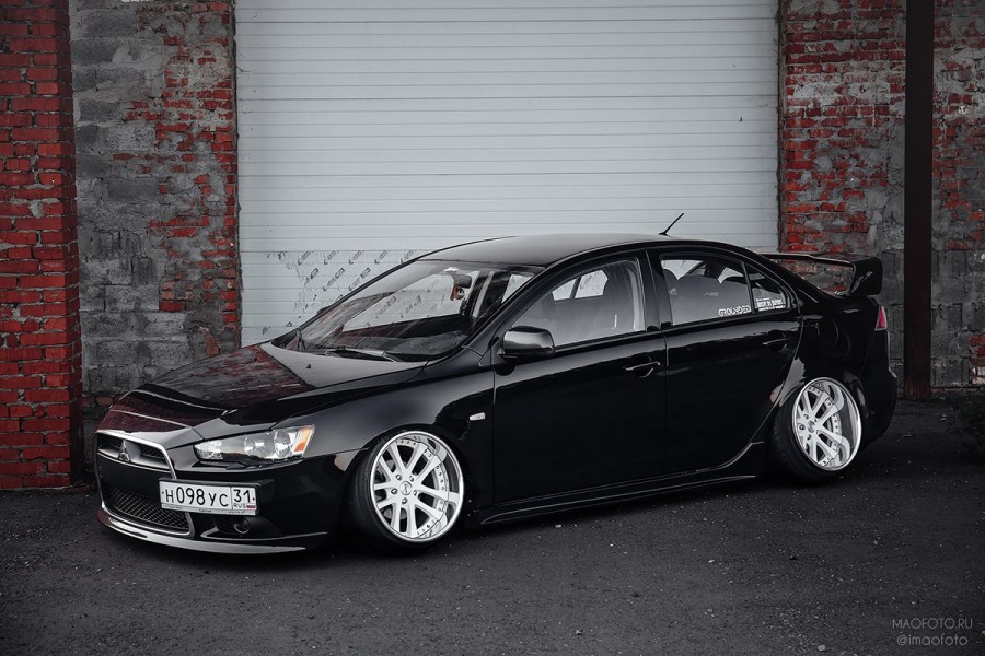 Mitsubishi Lancer X rines Weds Sport Kranze LXZ 18″ 11.5J ET4 12.5J ET-8