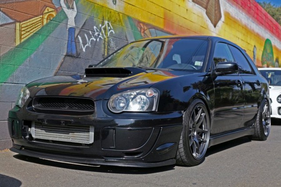 Subaru Impreza GD, GG rines Work Emotion CR KAI 18″ 9.5J ET32 225/40 ET35 WRX Wagon 