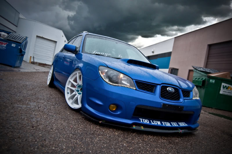 Subaru Impreza GD, GG rines Work Emotion CR KAI 18″ 9.5J ET38 215/35 WRX Wagon 