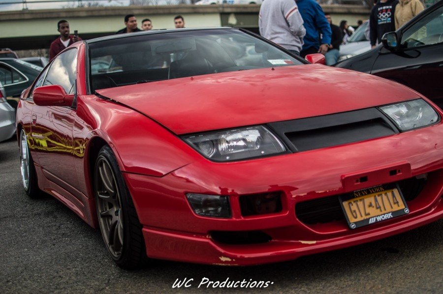 Nissan 300ZX Z32 rines Work Emotion CR KAI 18″ 9.5J ET30 225/35 Equip 05 10J ET36 255/35