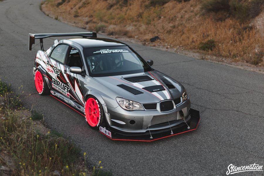 Subaru Impreza GD, GG rines Ambit FF4 18″ 10.5J ET15 285/30 STi 
