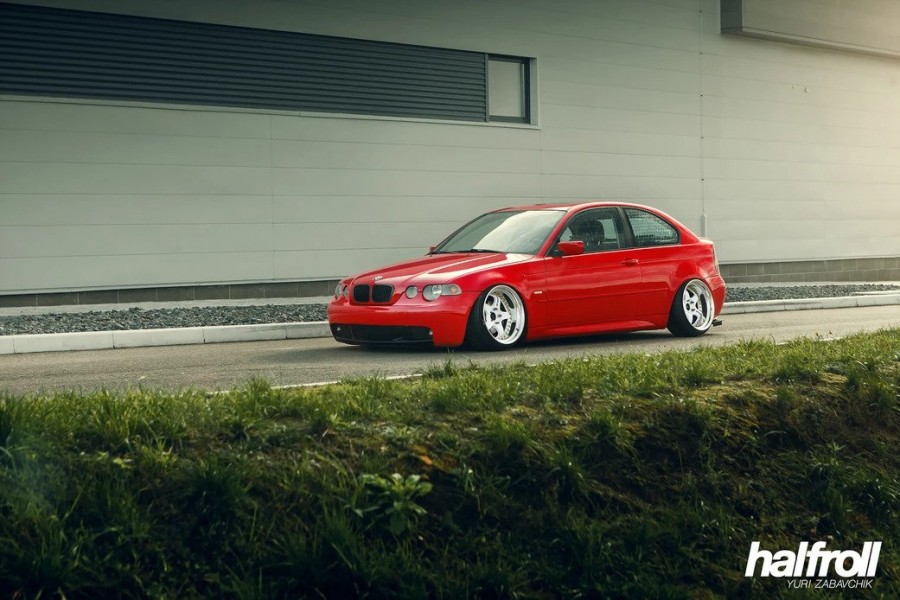 BMW 3 series E46/5 Compact rines Work Meister S1 3P 18″ 10J ET-8 215/35 10.5J ET-1