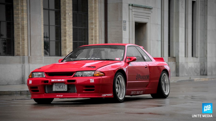 Nissan Skyline GT-R R32 rines Work Meister L1 18″ 9.5J ET-55 265/35 11J 295/35