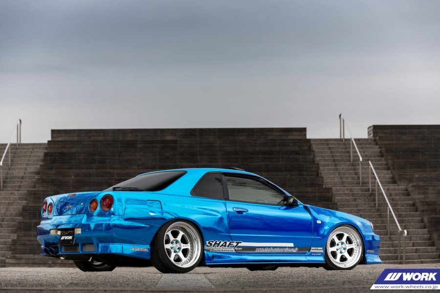 Nissan Skyline R34 rines Work Meister L1 18″
