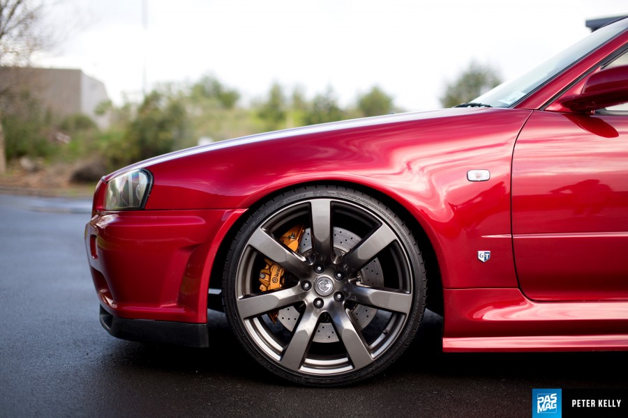 Nissan Skyline R34 rines OEM Nissan GTR 20″ 10.5J ET25 285/35