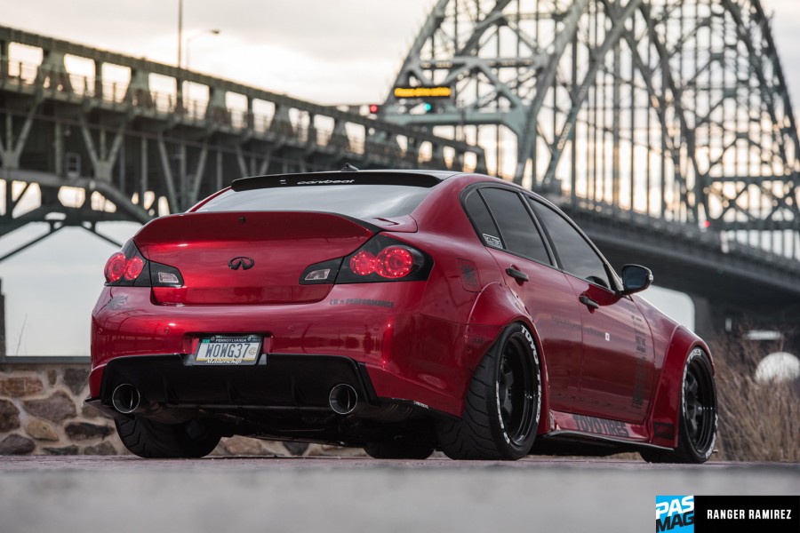 Infiniti G37 coupe rines Work Meister S1 3P 19″ 10.5J ET-8 295/30 12J ET-13 325/30 XS 