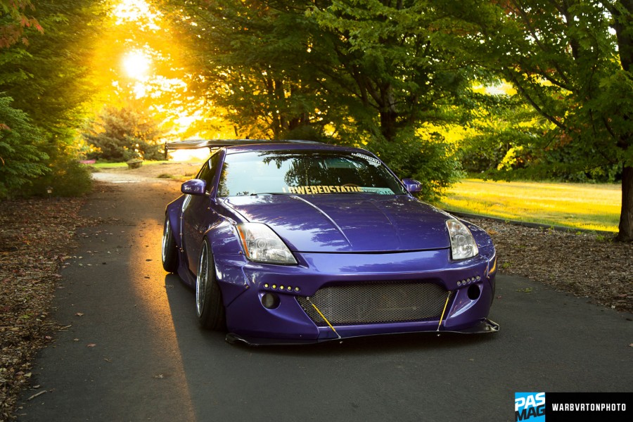Nissan 350Z rines VIP Modular VX110 18″ 10.5J ET-16 255/35 12J ET-8 295/35