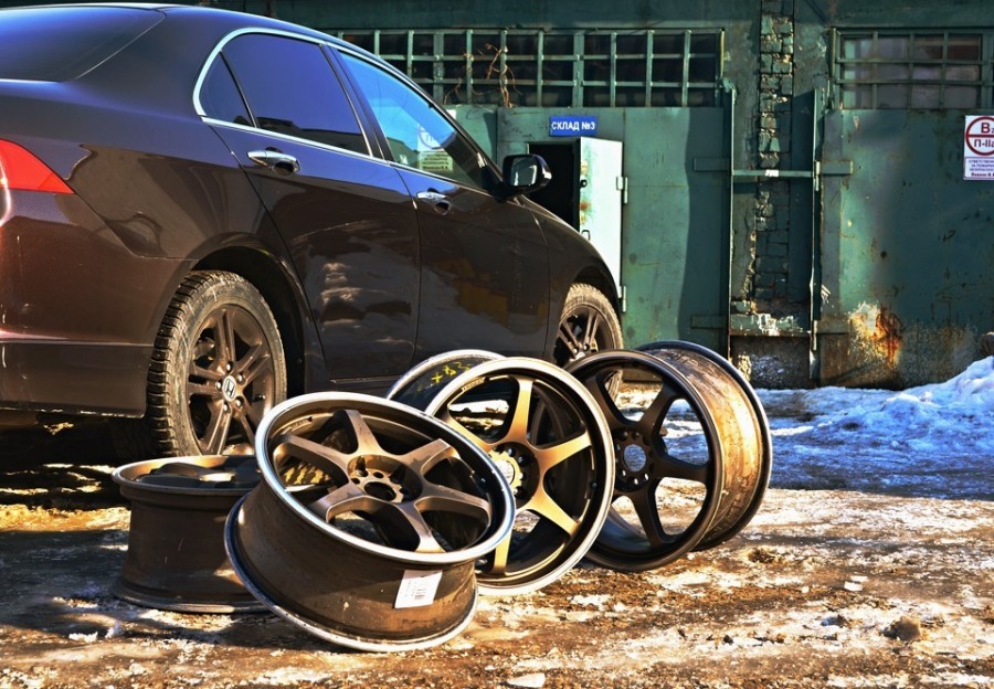 Honda Accord 7 generation rines 5Zigen PRO RACER GN+ 18″ 7.5J ET43 225/40 8.5J ET48