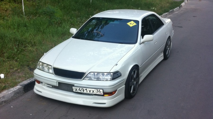 Toyota Mark II 100 rines Impul Hoshino RS 18″ 8J ET32 1JZ-GTE inside+R154 誠実な友 