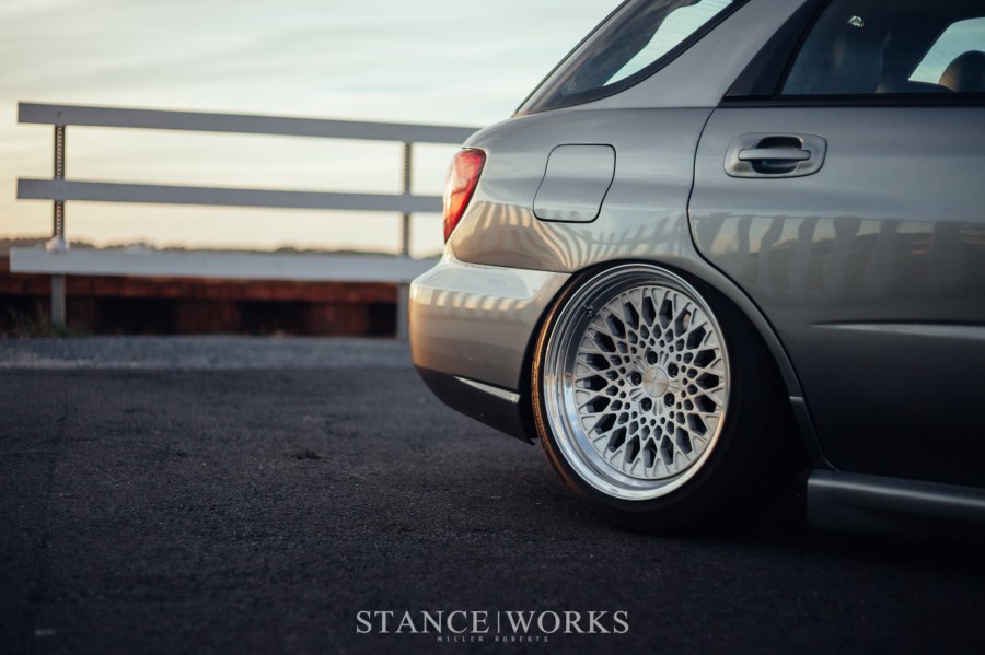 Subaru Impreza GD, GG rines Rotiform LHR 17″ 10J 225/45 JOHN HALL’S WIDEBODY WRX WAGON 