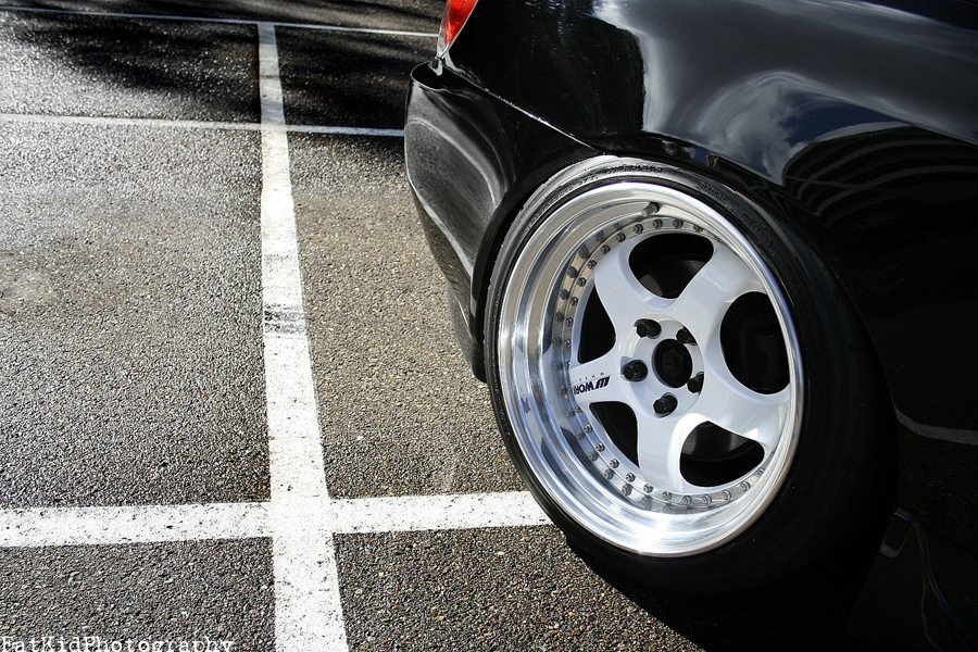 Honda S2000 rines Work Meister S1 3P 18″ 9.5J ET37 225/40 10.5J 255/35