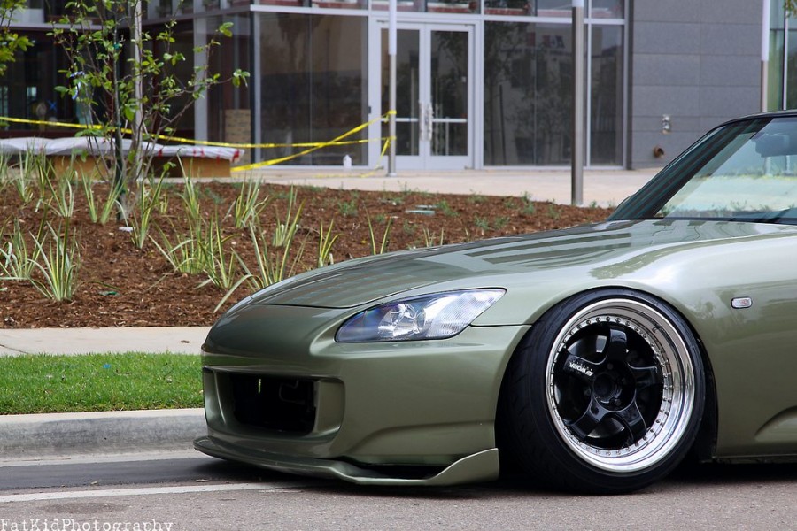 Honda S2000 rines Work Meister S1 3P 18″ 9.5J ET24 225/40 10.5J 255/35