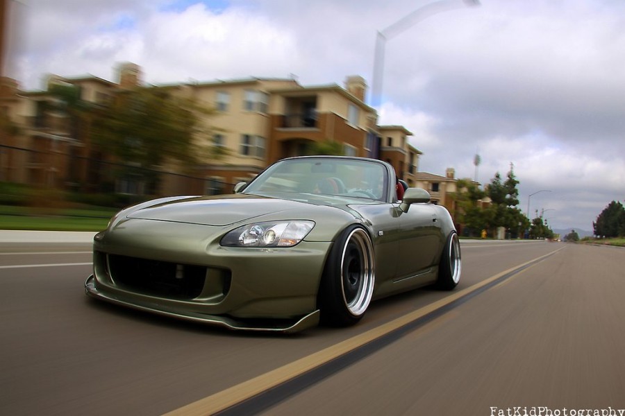 Honda S2000 rines Work Meister S1 3P 18″ 9.5J ET24 225/40 10.5J 255/35