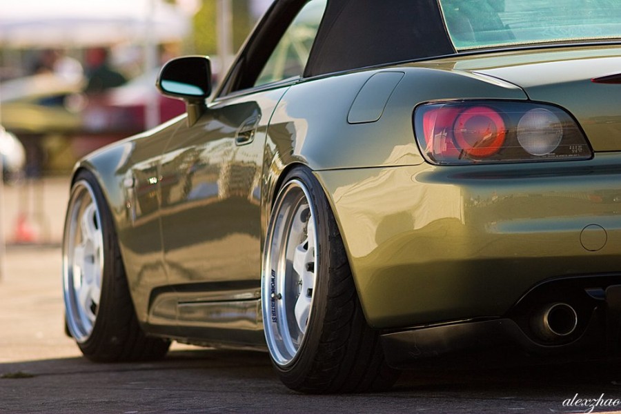 Honda S2000 rines Work Meister S1 3P 18″ 9.5J ET37 225/40 10.5J 255/35