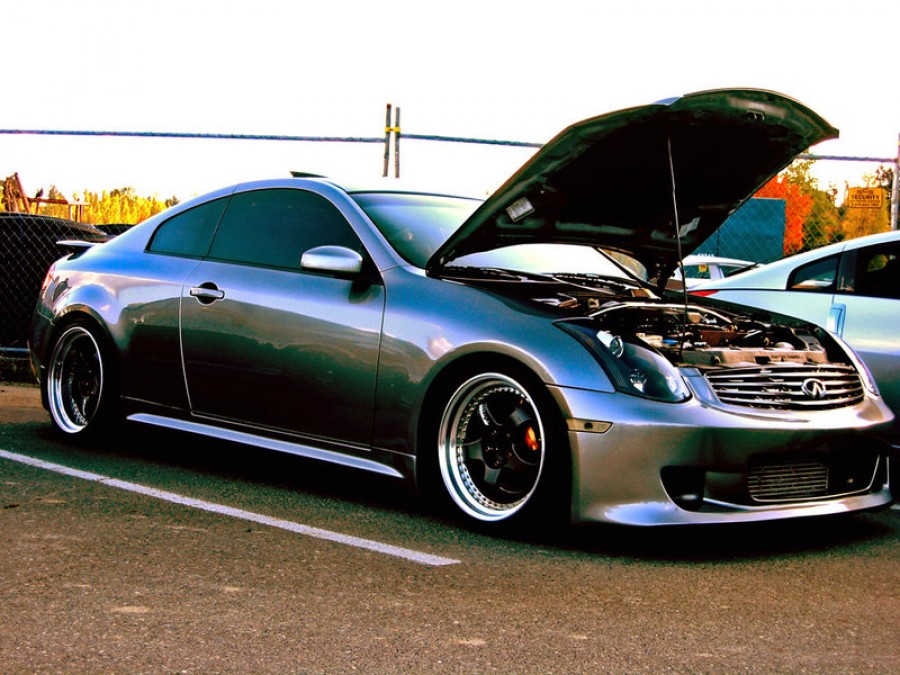 Infiniti G35 Coupe V35 rines Work Meister S1 3P 19″ 9.5J ET24 245/35 10.5J ET23 275/30