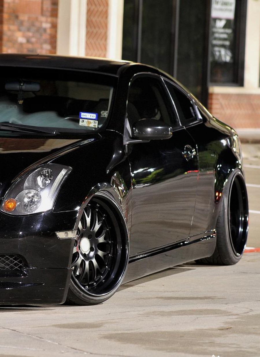 Infiniti G35 Coupe rines Kranson Forged Klassics Series 20″ 10J ET-7 225/35 11J ET-3 255/35