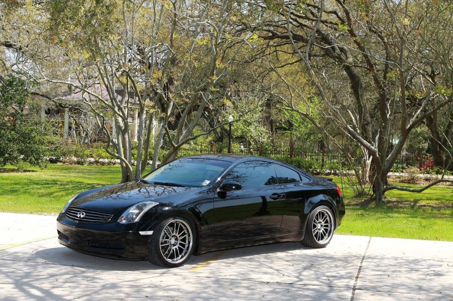 Infiniti G35 Coupe V35 rines Rays Volk Racing RE30 19″ 10J ET30 255/35 11J ET25 275/35