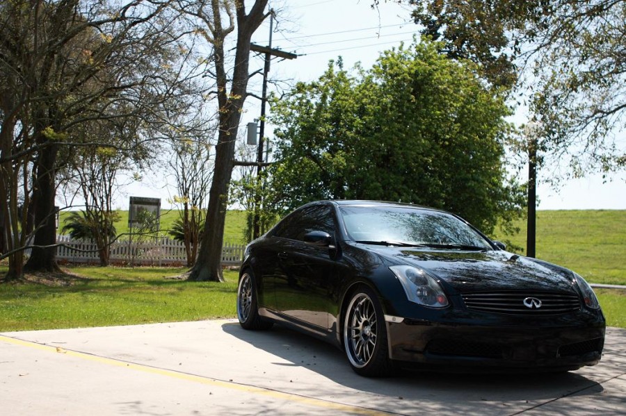 Infiniti G35 Coupe V35 rines Rays Volk Racing RE30 19″ 10J ET30 255/35 11J ET25 275/35