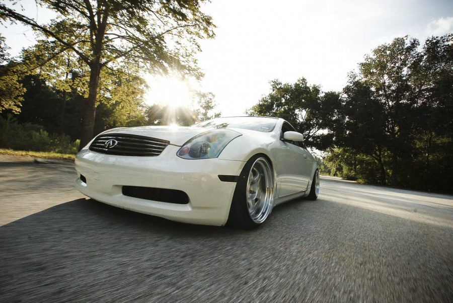 Infiniti G35 Coupe V35 rines Work Meister S1 3P 19″ 9.5J ET-14 215/35 10.5J 245/35