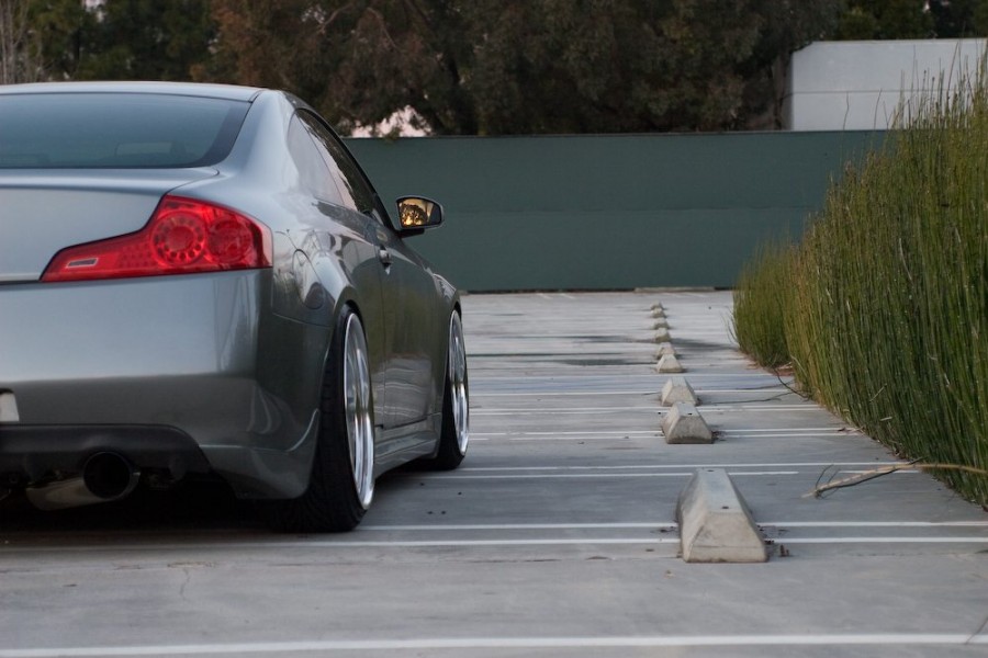Infiniti G35 Coupe rines Work Varianza T1S 20″ 9.5J ET3 225/35 10.5J 245/35