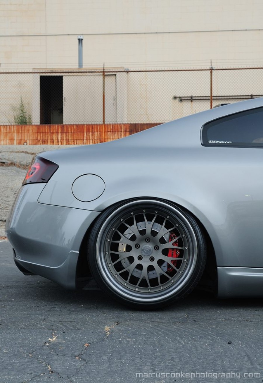 Infiniti G35 Coupe rines Kranson Forged Mesh Klassic 20″ 10J ET-4 225/30 11.5J ET-2 265/30