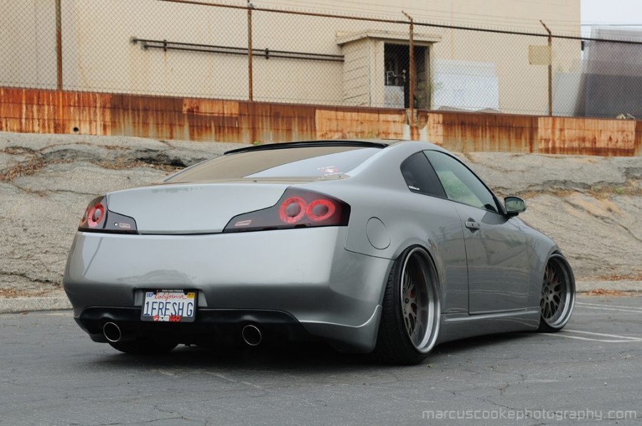 Infiniti G35 Coupe rines Kranson Forged Mesh Klassic 20″ 10J ET-4 225/30 11.5J ET-2 265/30