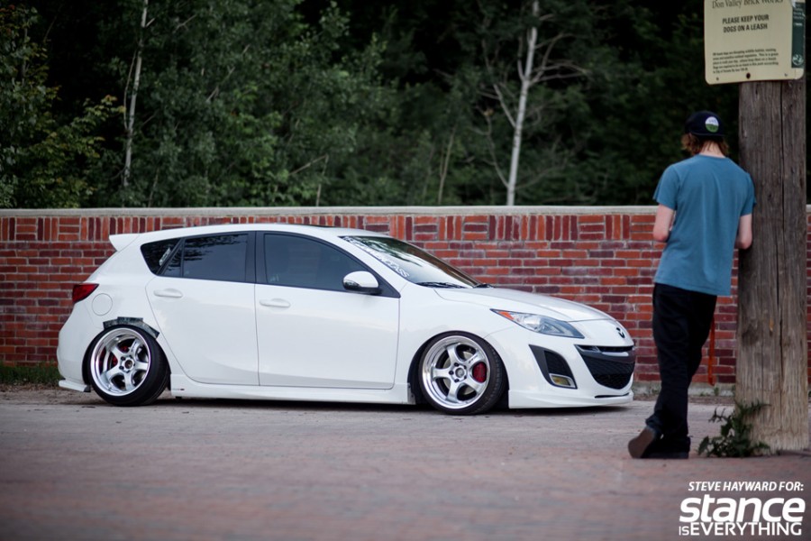 Mazda 3 2 generation rines Work Meister S1R 18″ 9.5J ET19 10.5J ET-16