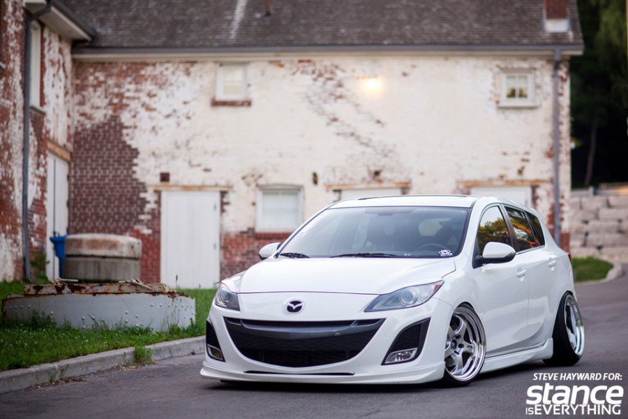 Mazda 3 2 generation rines Work Meister S1R 18″ 9.5J ET19 10.5J ET-16