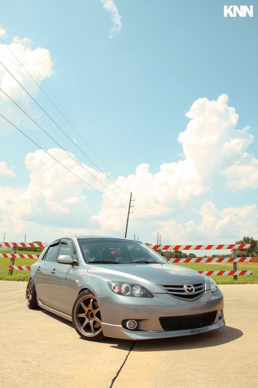 Mazda 3 1 generation rines Weds Sport SA90 17″ 8J ET25 205/40 9J ET20
