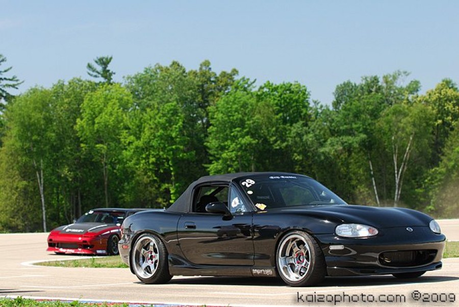 Mazda MX-5 Miata rines SSR Professor SP1R 16″ 8J 205/40 9J ET13 215/45