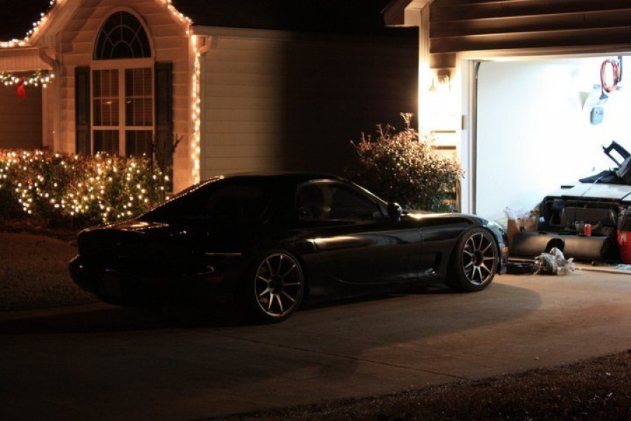 Mazda RX-7 FD rines Weds Sport SA70 17″ 9J ET20 225/45 18″ 10J ET18 255/35