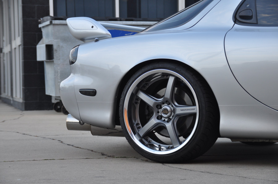 Mazda RX-7 FD rines Rays Volk Racing GT-S 19″ 9.5J ET28 225/35 10.5J 265/30