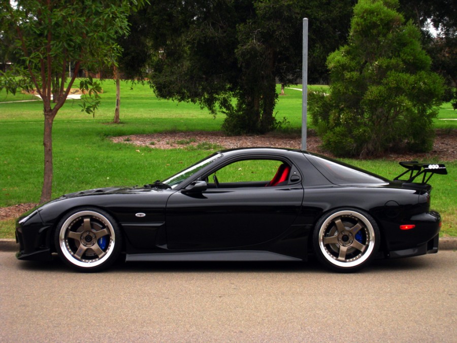 Mazda RX-7 FD rines SSR Professor SP1 19″ 9.5J ET18 225/35 11J ET11 245/35