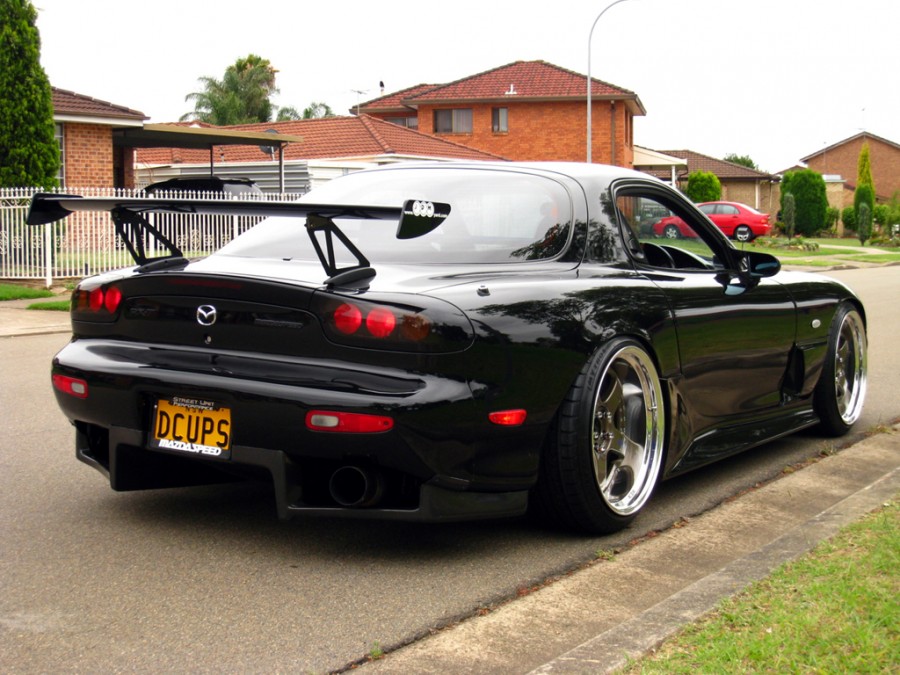 Mazda RX-7 FD rines SSR Professor SP1 19″ 9.5J ET18 225/35 11J ET11 245/35