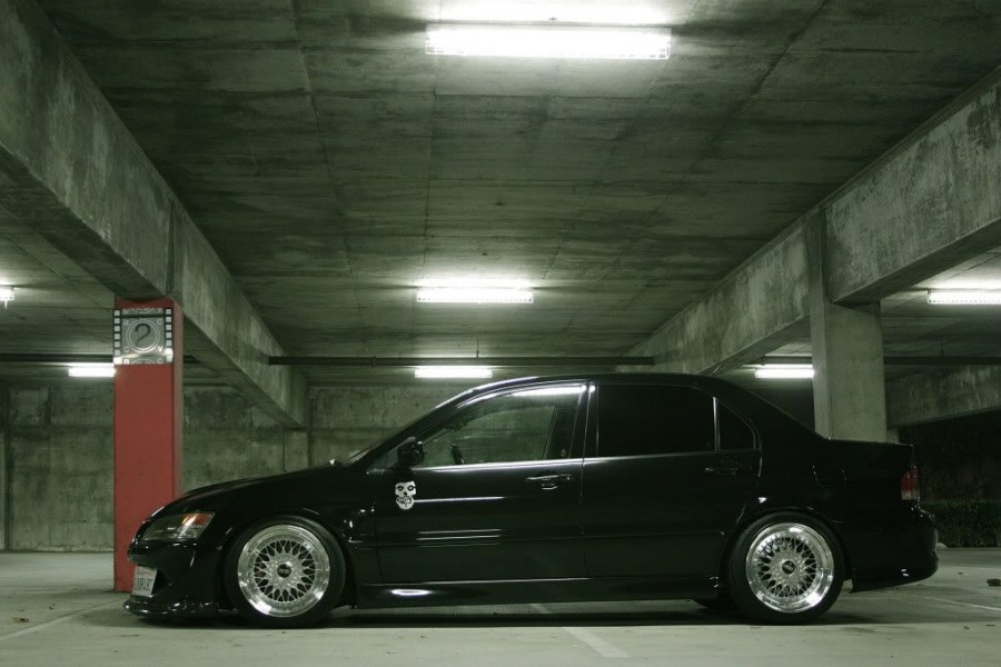 Mitsubishi Lancer Evolution IX rines BBS RS 17″ 10J ET15 245/40