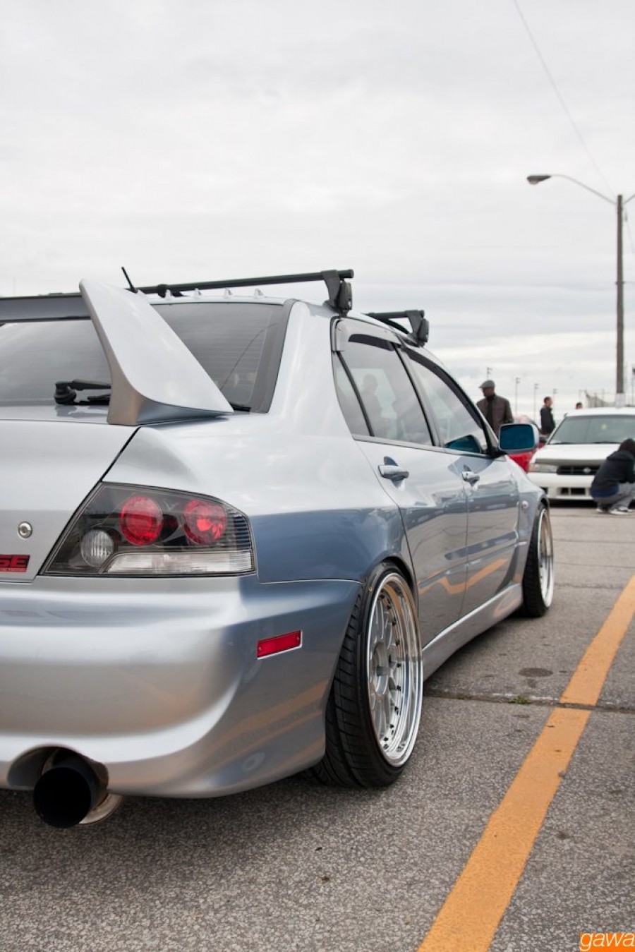 Mitsubishi Lancer Evolution IX rines BBS LM 18″ 9J ET5 215/35